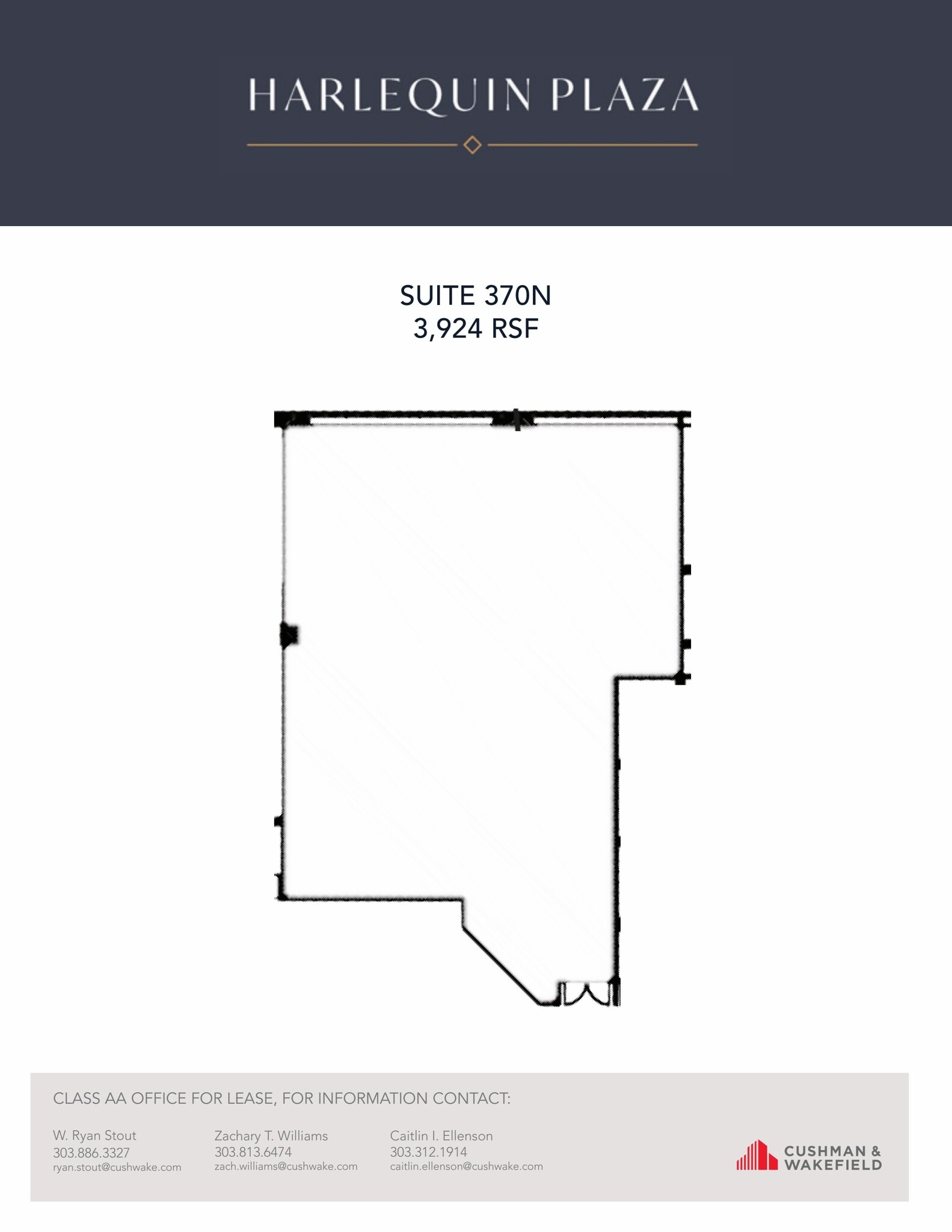 7600 E Orchard Rd, Greenwood Village, CO à louer Plan d’étage– Image 1 sur 1
