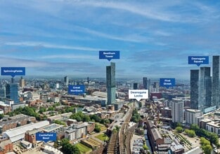 Whitworth St, Manchester, GTM - Vue aérienne  vue de carte