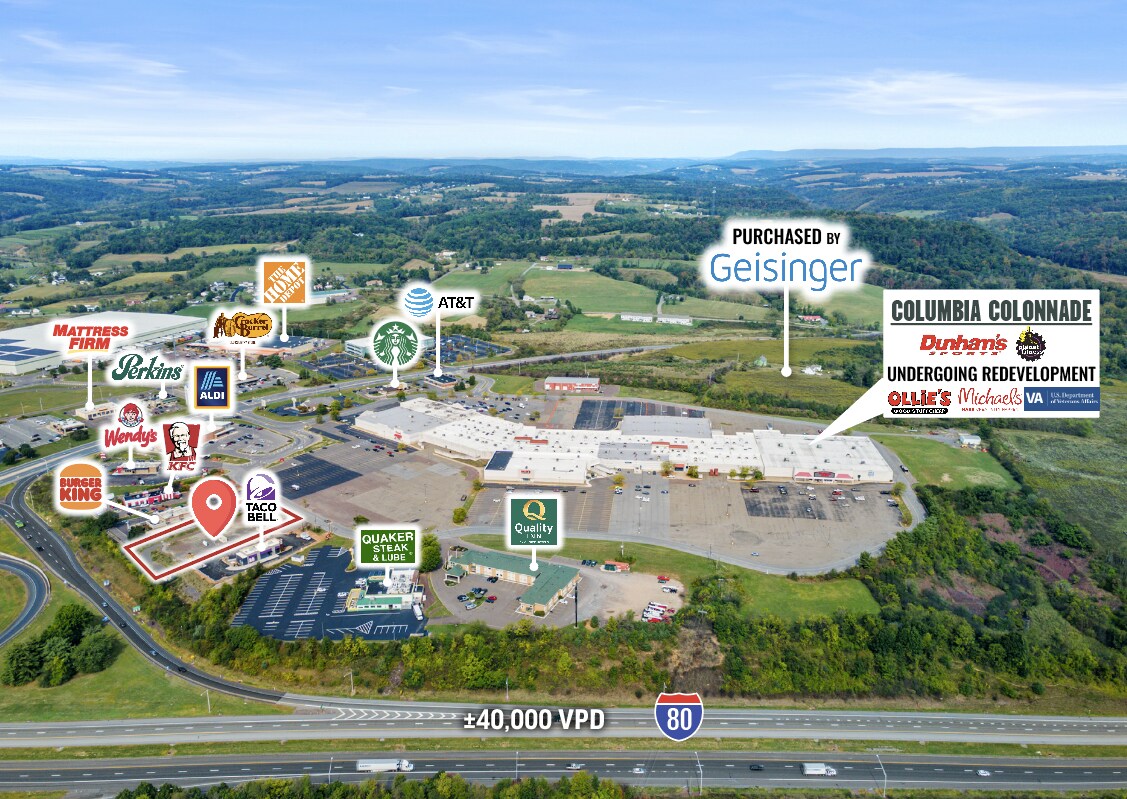 197 Columbia Mall dr, Bloomsburg, PA à louer Photo de l’immeuble– Image 1 sur 2