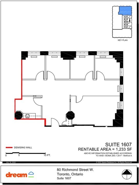 80 Richmond St W, Toronto, ON à louer Plan d’étage– Image 1 sur 1