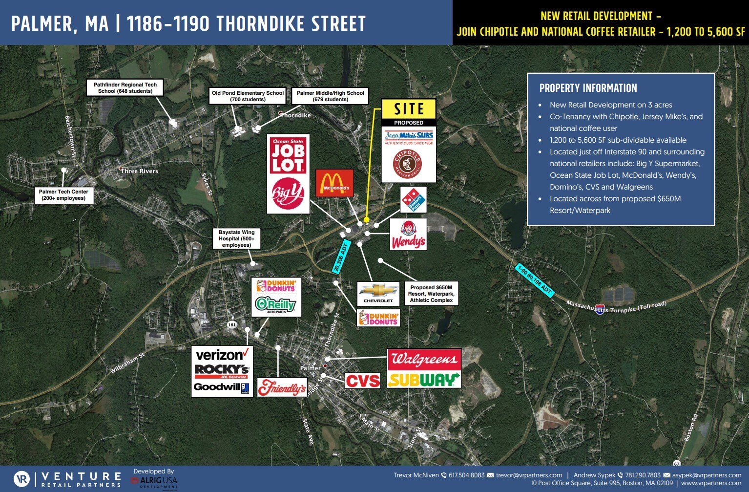 1186-1190 Thorndike St, Palmer, MA à louer Photo de l’immeuble– Image 1 sur 4