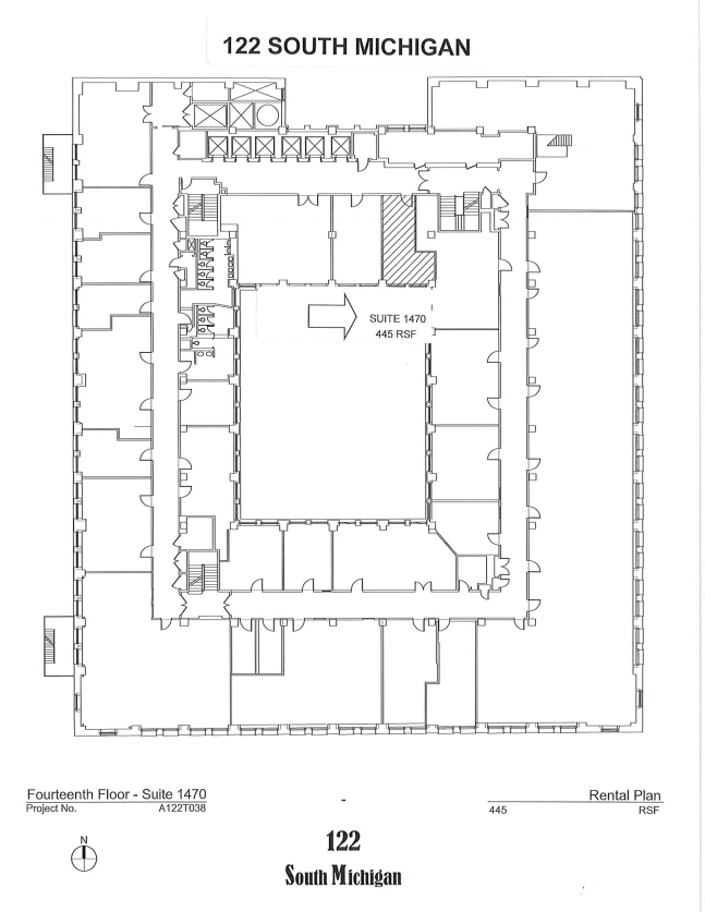 122 S Michigan Ave, Chicago, IL à louer Plan d’étage– Image 1 sur 1