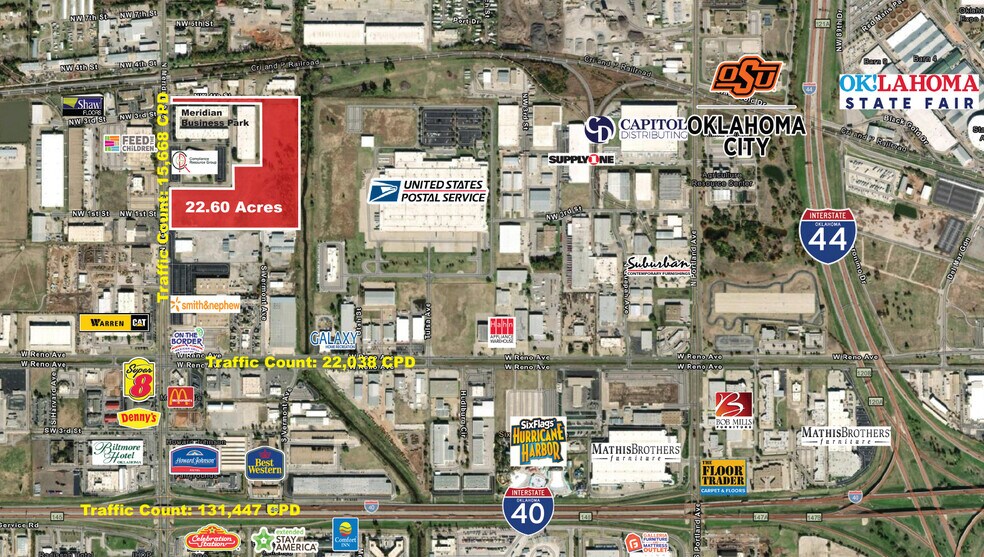 100 N. Meridian Avenue, Oklahoma City, OK à louer - Aérien – Image 1 sur 1