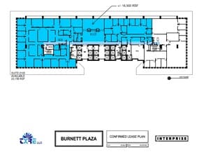 801 Cherry St, Fort Worth, TX à louer Plan d’étage– Image 2 sur 7