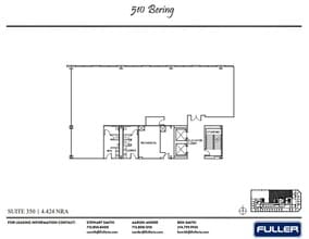 510 Bering Dr, Houston, TX à louer Plan d’étage– Image 1 sur 1