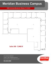 3050 Universal Blvd, Weston, FL à louer Plan d’étage– Image 1 sur 1