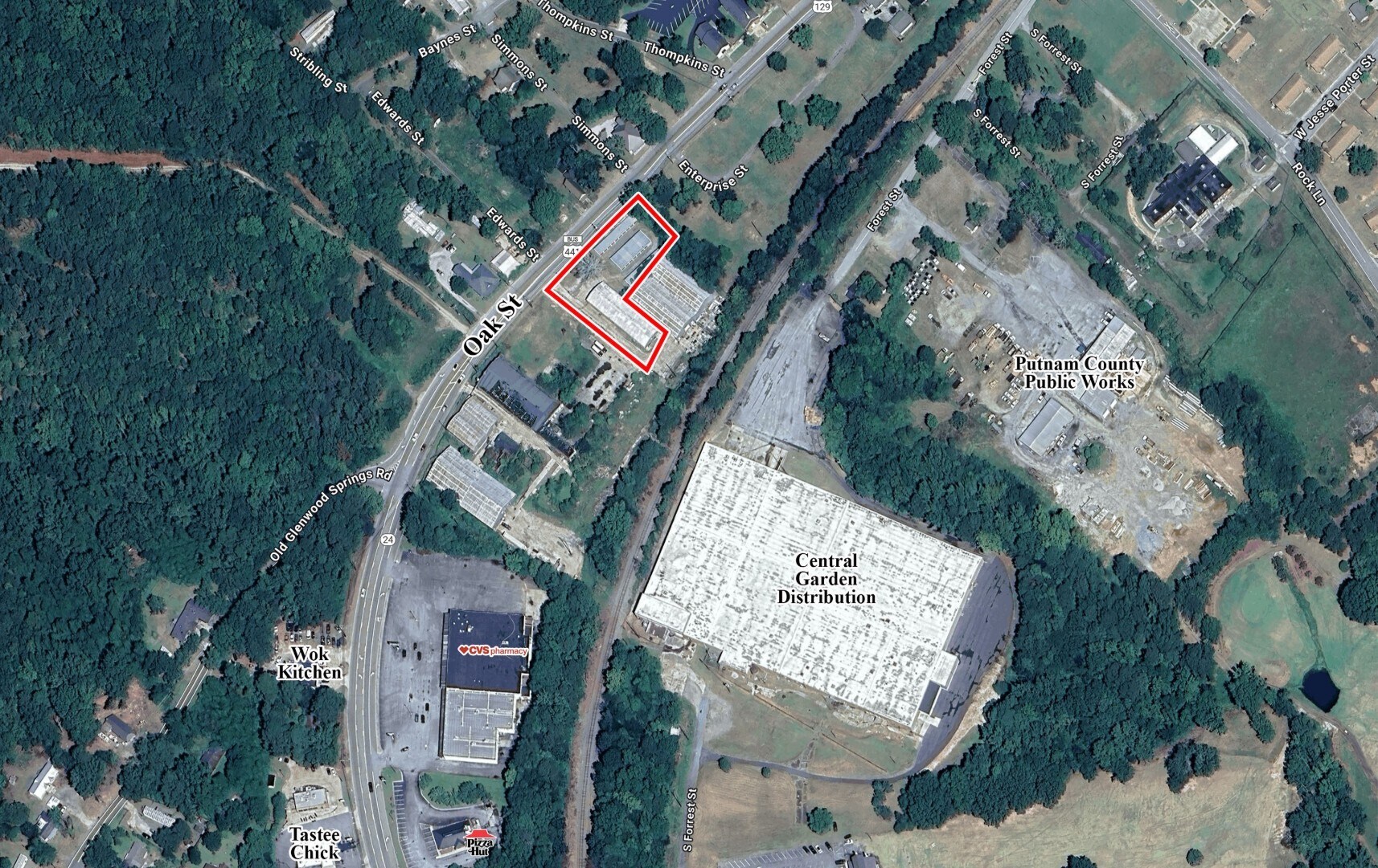 601 Oak St, Eatonton, GA à vendre Aérien– Image 1 sur 2