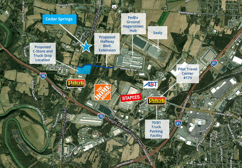 11943 Greencastle Pike, Hagerstown, MD à louer - Aérien – Image 2 sur 4