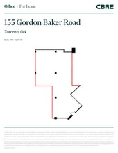 155 Gordon Baker Rd, Toronto, ON à louer Plan d’étage– Image 1 sur 1