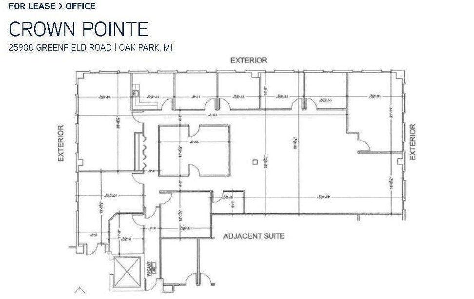 25900 Greenfield Rd, Oak Park, MI à louer Plan d’étage– Image 1 sur 7