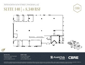 7878 N 16th St, Phoenix, AZ à louer Plan d’étage– Image 1 sur 2