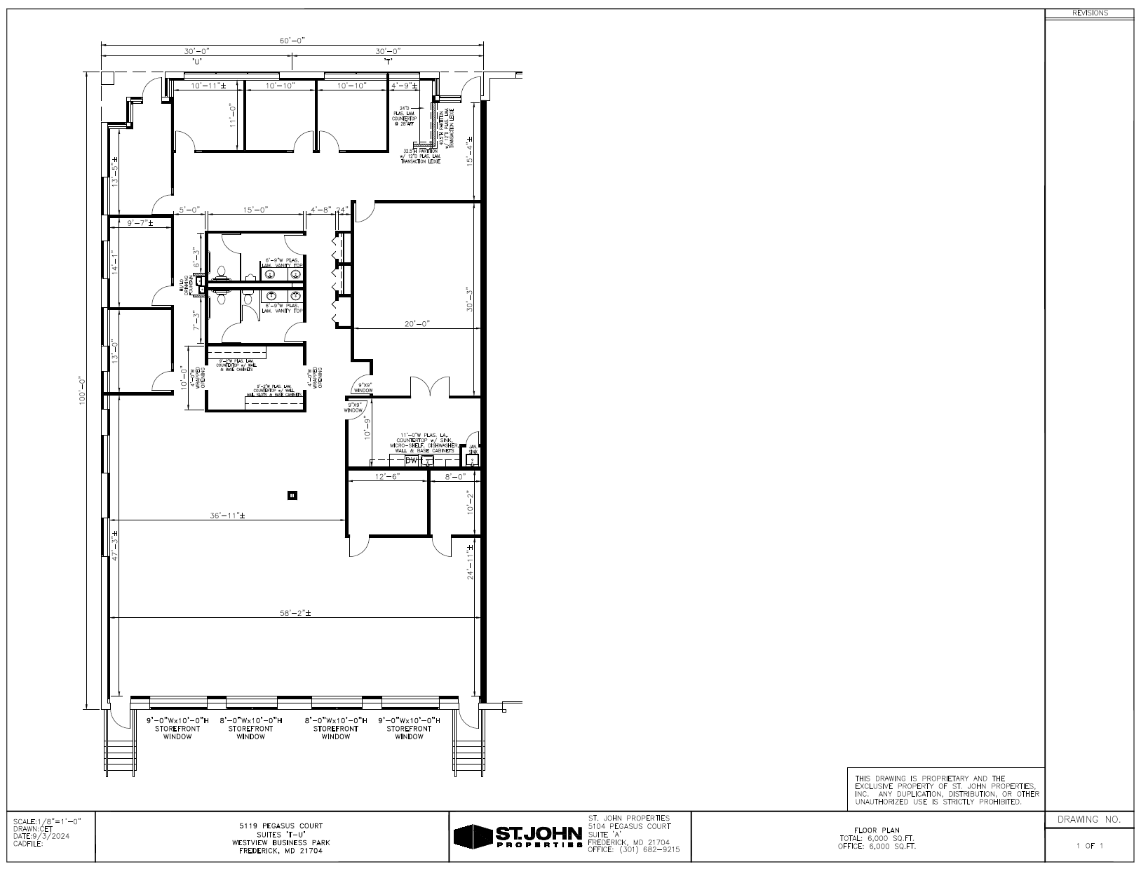 5100 Pegasus Ct, Frederick, MD à louer Plan d’étage– Image 1 sur 1