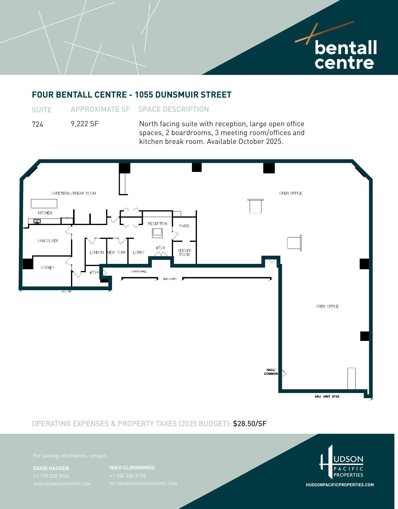 1055 Dunsmuir St, Vancouver, BC à louer Plan d’étage– Image 1 sur 1
