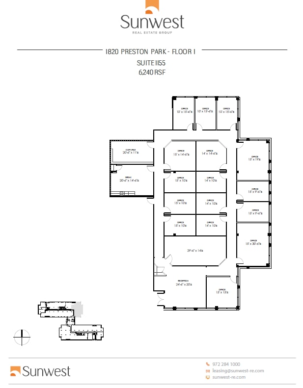1800 Preston Park Blvd, Plano, TX à louer Plan d’étage– Image 1 sur 1