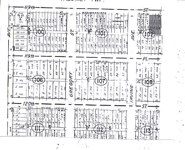 2213 119th St, Blue Island, IL à vendre - Plan cadastral – Image 2 sur 2