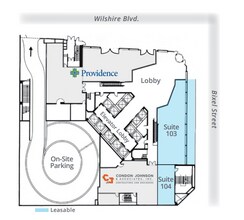 1100 Wilshire Blvd, Los Angeles, CA à louer Plan d’étage– Image 1 sur 1