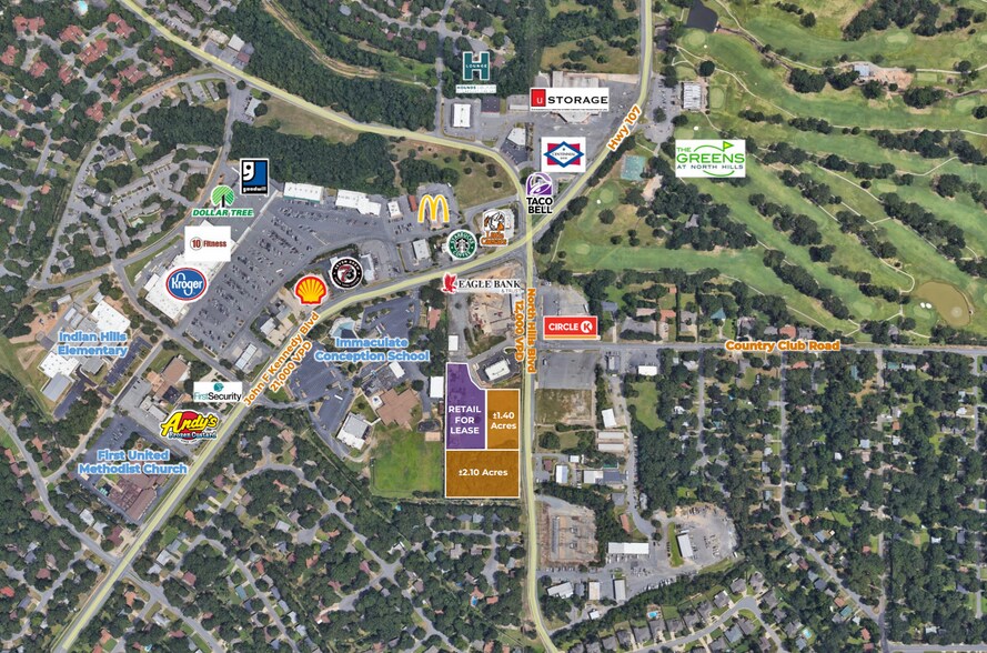 7311 N Hills Blvd, North Little Rock, AR à louer - Aérien – Image 2 sur 3