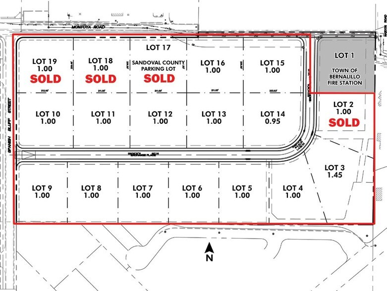 Montoya Rd, Bernalillo, NM à vendre - Plan cadastral – Image 3 sur 4