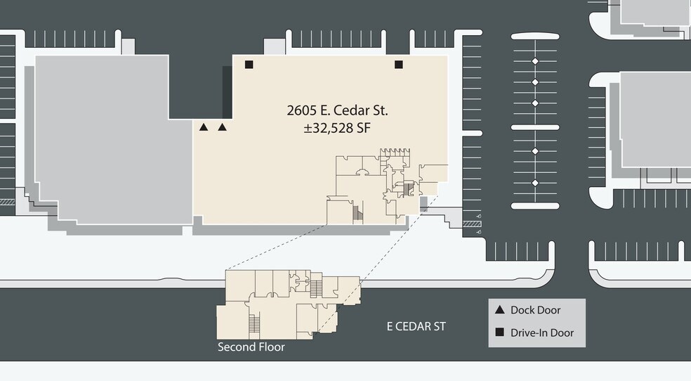 2605 E Cedar St, Ontario, CA à louer - Plan de site – Image 2 sur 2