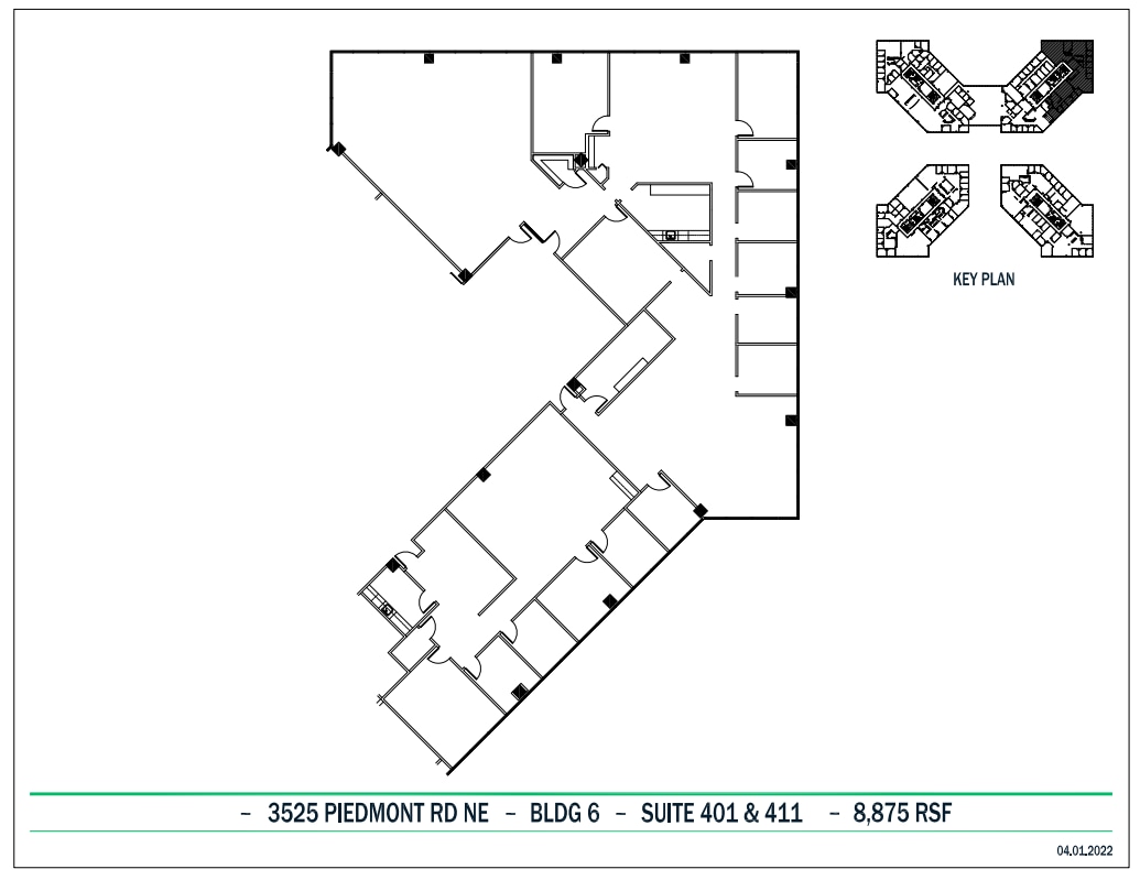 3495 Piedmont Rd NE, Atlanta, GA à louer Plan d’étage– Image 1 sur 1
