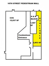 716 16th St, Denver, CO à louer Plan d’étage– Image 1 sur 1