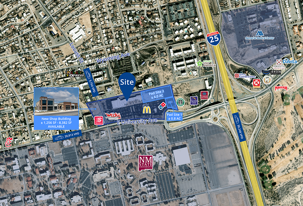 1701-1733 E University Ave, Las Cruces, NM à louer Photo principale– Image 1 sur 12