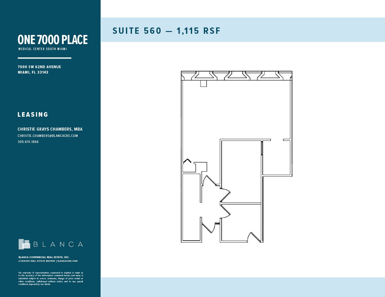 7000 SW 62nd Ave, Miami, FL à louer Plan d’étage– Image 1 sur 1