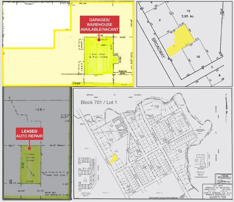 661-665 Broadway, Westwood, NJ à louer Plan d’étage– Image 1 sur 1