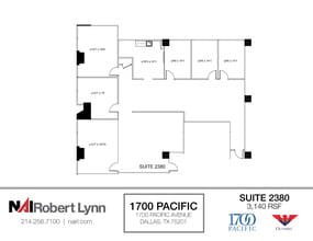 1700 Pacific Ave, Dallas, TX à louer Plan d’étage– Image 1 sur 1