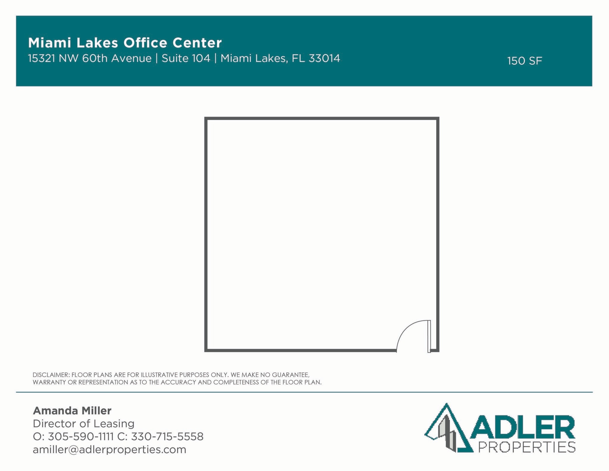15291-15327 NW 60th Ave, Miami Lakes, FL à louer Plan d’étage– Image 1 sur 1