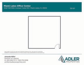 15291-15327 NW 60th Ave, Miami Lakes, FL à louer Plan d’étage– Image 1 sur 1