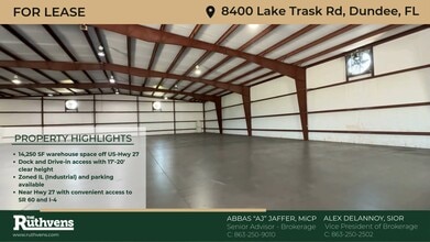 8400 Lake Trask Rd, Dundee, FL à louer - Vidéo sur l’annonce professionnelle 