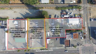 16610 Aurora Ave N, Shoreline, WA - Vue aérienne vue de carte - Image1
