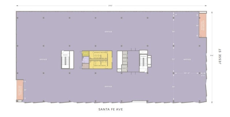 640 S Santa Fe Ave, Los Angeles, CA à louer Plan d’étage– Image 1 sur 1