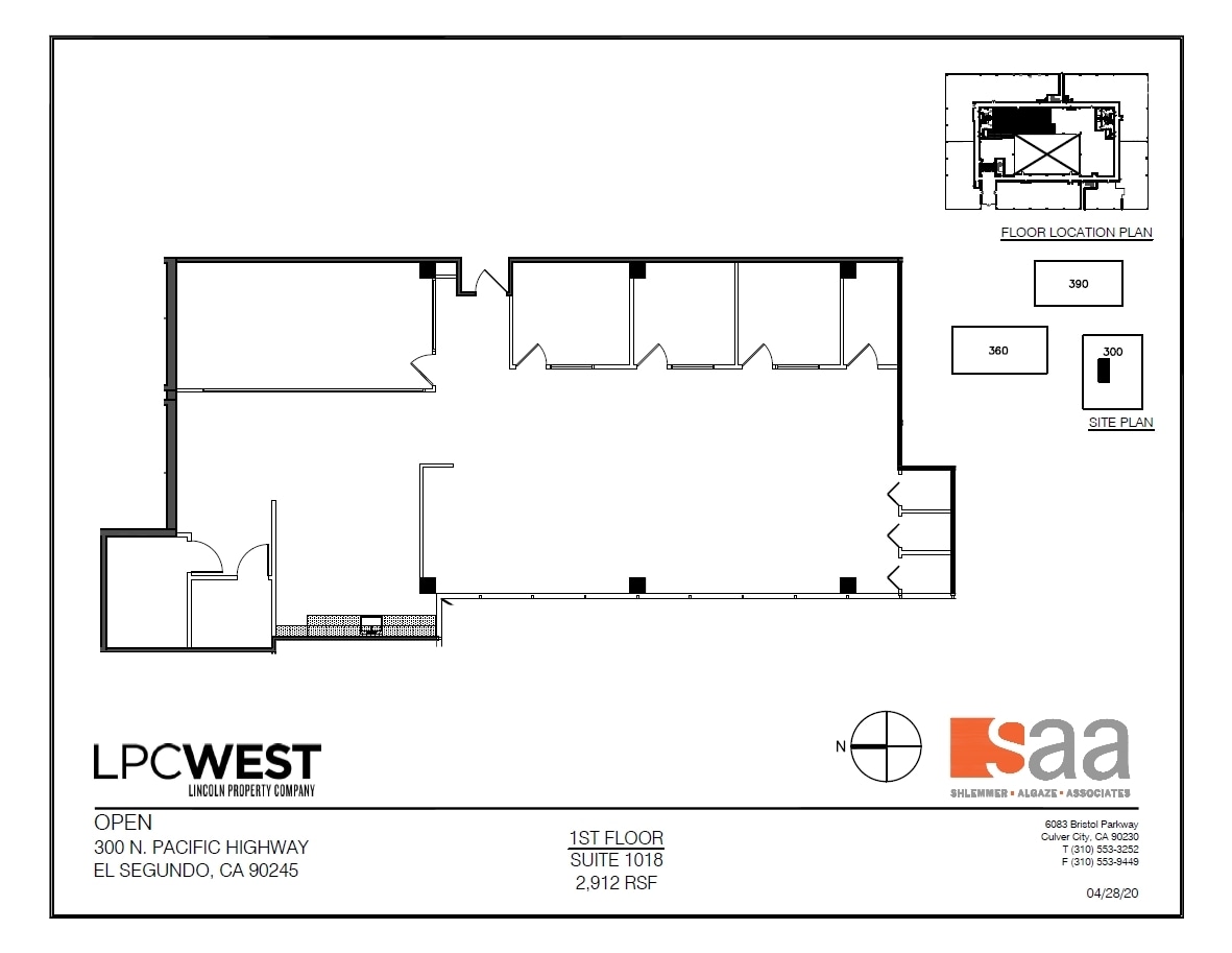 300 N Pacific Coast Hwy, El Segundo, CA à louer Plan d’étage– Image 1 sur 1