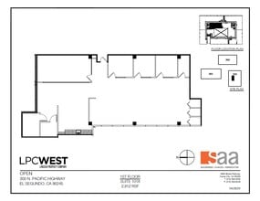 300 N Pacific Coast Hwy, El Segundo, CA à louer Plan d’étage– Image 1 sur 1