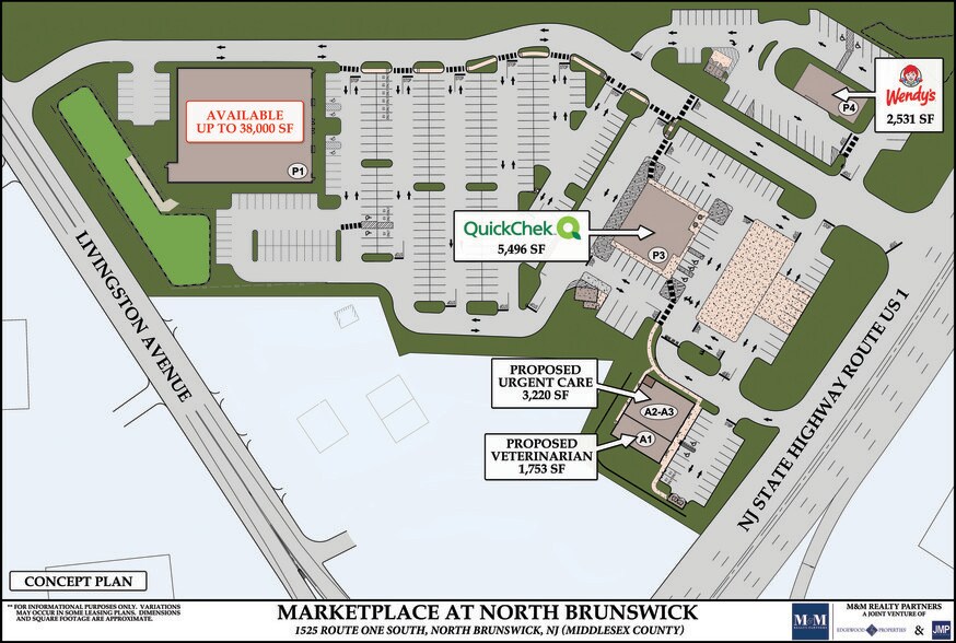 1505 US Highway 1, North Brunswick, NJ à louer - Plan de site – Image 2 sur 3