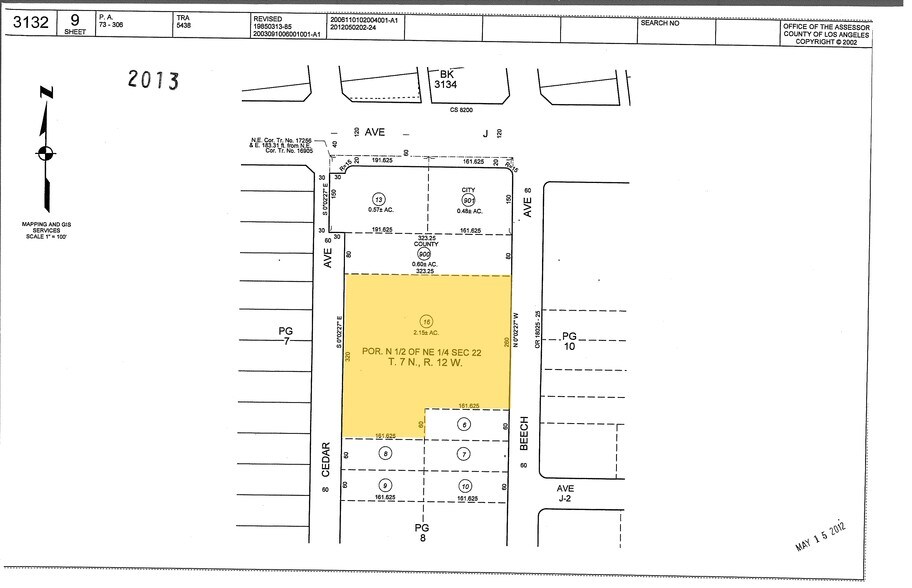 44339 Beech Ave, Lancaster, CA à louer - Plan cadastral – Image 3 sur 3