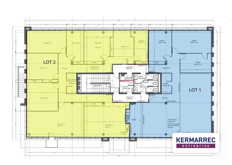 Bureau dans Rennes à louer - Plan d’étage – Image 2 sur 2