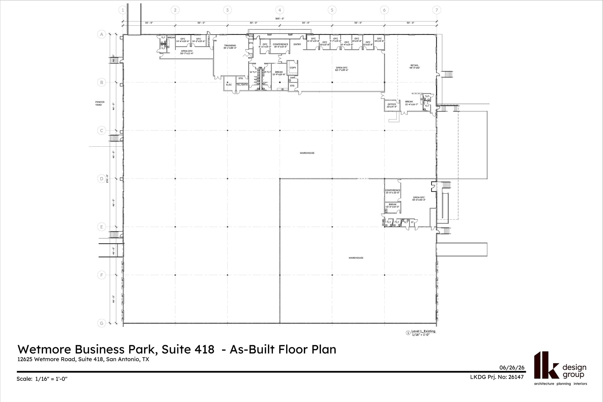 12625 Wetmore Rd, San Antonio, TX à louer Plan d’étage– Image 1 sur 1