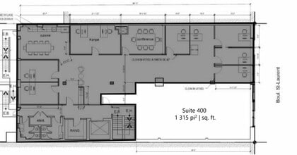 4428-4434 Boul Saint-Laurent, Montréal, QC à louer Plan d’étage– Image 1 sur 1