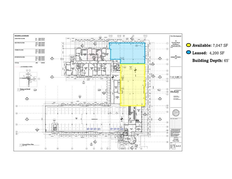 22 Everett St, Westwood, MA à louer - Plan d’étage type – Image 3 sur 8