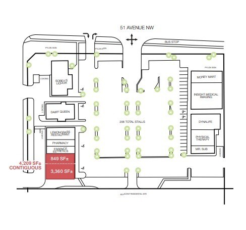 10407 51 Av NW, Edmonton, AB à louer - Plan de site – Image 3 sur 3