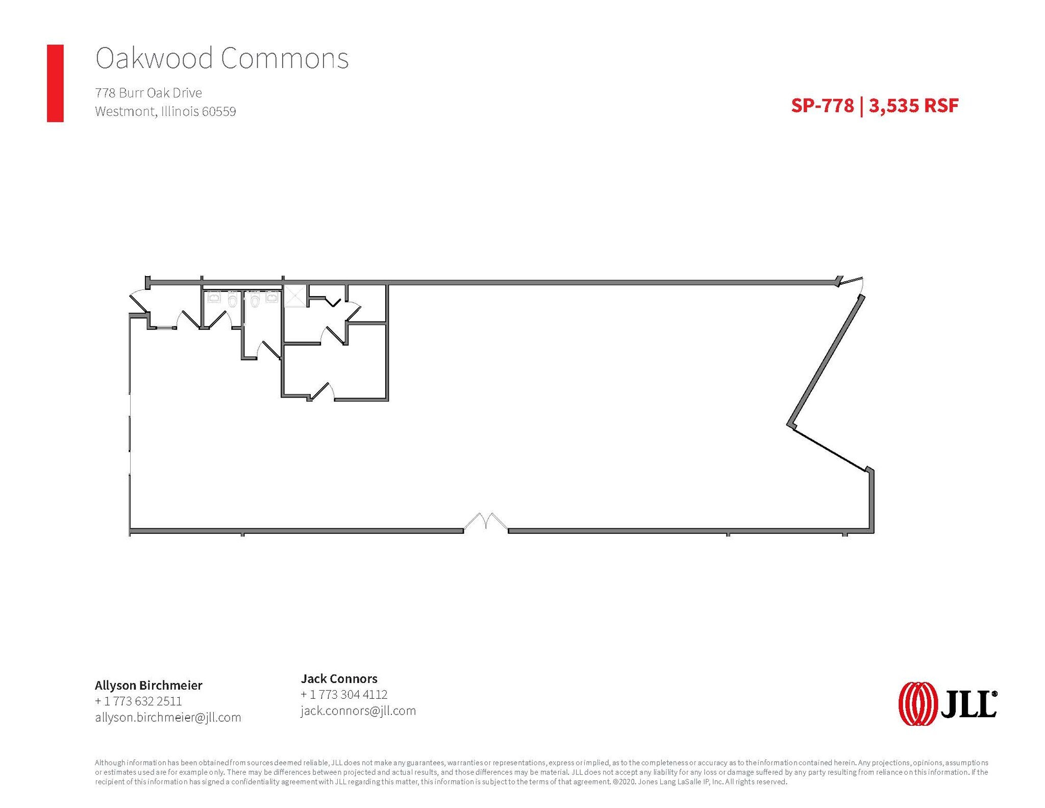 756-816 Burr Oak Dr, Westmont, IL à louer Plan d’étage– Image 1 sur 1
