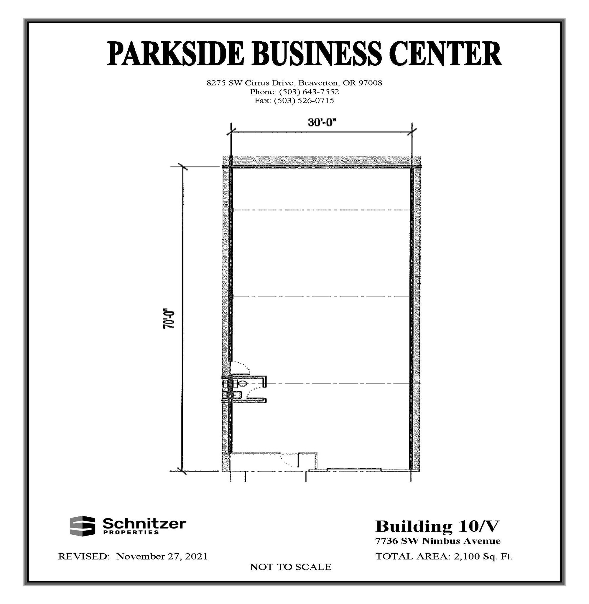 8362-8380 SW Nimbus Ave, Beaverton, OR à louer Plan d’étage– Image 1 sur 1