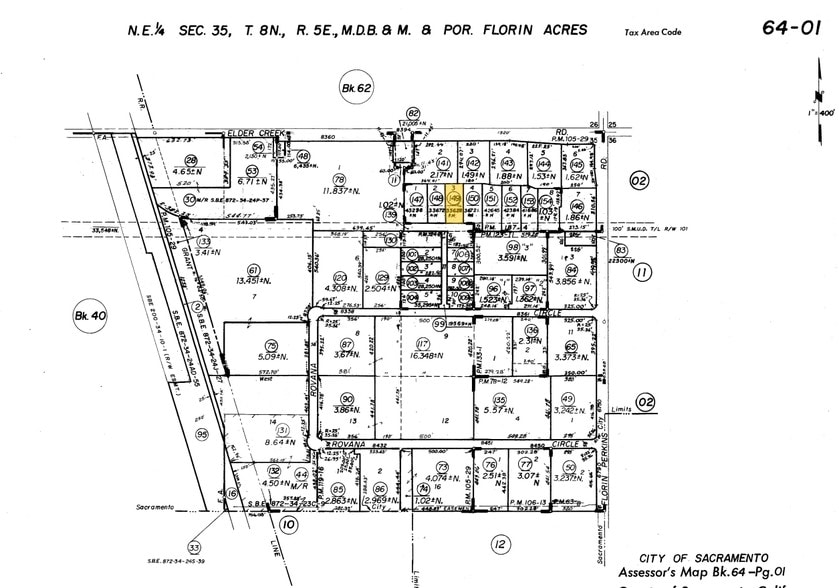 6492 Florin Perkins Rd, Sacramento, CA à vendre - Plan cadastral – Image 3 sur 4