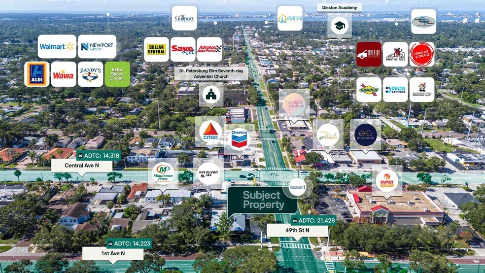 4850 1st Ave N, Saint Petersburg, FL à vendre - Aérien – Image 2 sur 2