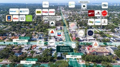 4850 1st Ave N, Saint Petersburg, FL - VUE AÉRIENNE  vue de carte