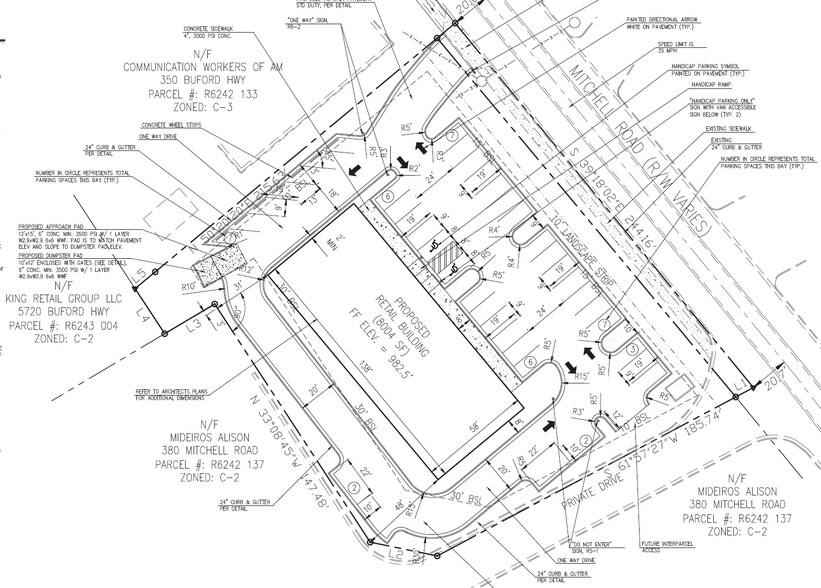 360 Mitchell Rd NW, Norcross, GA à vendre - Plan de site – Image 3 sur 3
