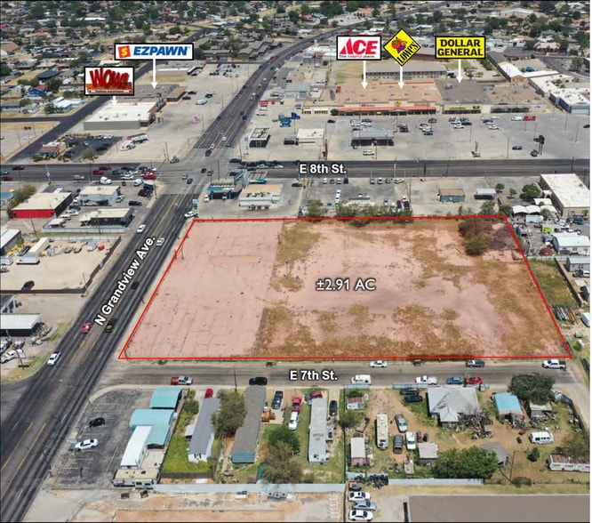 700 N Grandview, Odessa, TX à louer - Aérien – Image 1 sur 1